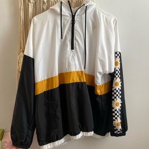 This is a rain jacket from rule21+